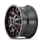 Mayhem WARRIOR 8015 Gloss Black Milled Prism Red