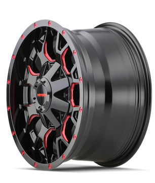 Mayhem WARRIOR 8015 Gloss Black Milled Prism Red