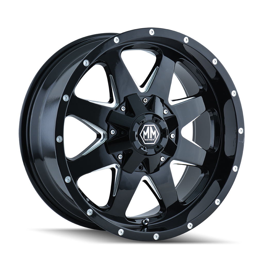 Mayhem TANK 8040 Gloss Black Milled wheel
