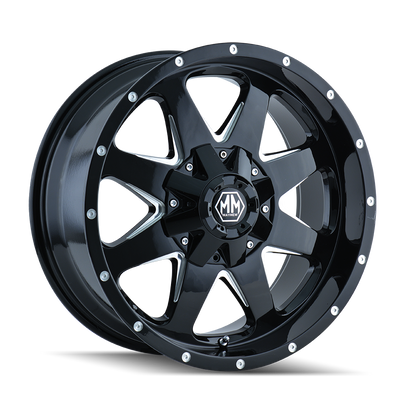 Mayhem TANK 8040 Gloss Black Milled wheel