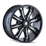 Mayhem BEAST 8102 Gloss Black Milled wheel