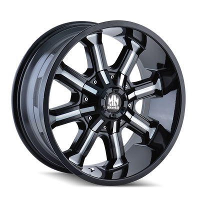 Mayhem BEAST 8102 Gloss Black Milled wheel