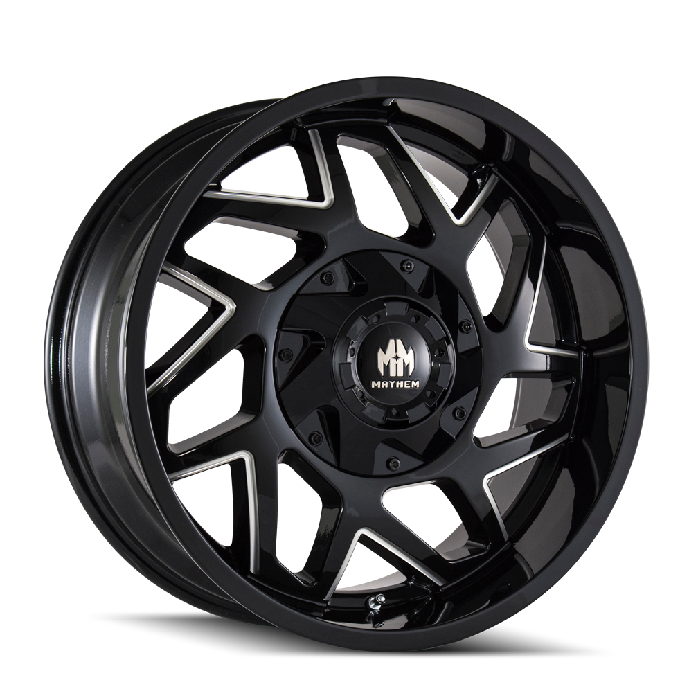 Mayhem HATCHET 8106 Gloss Black Milled wheel