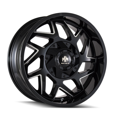 Mayhem HATCHET 8106 Gloss Black Milled wheel