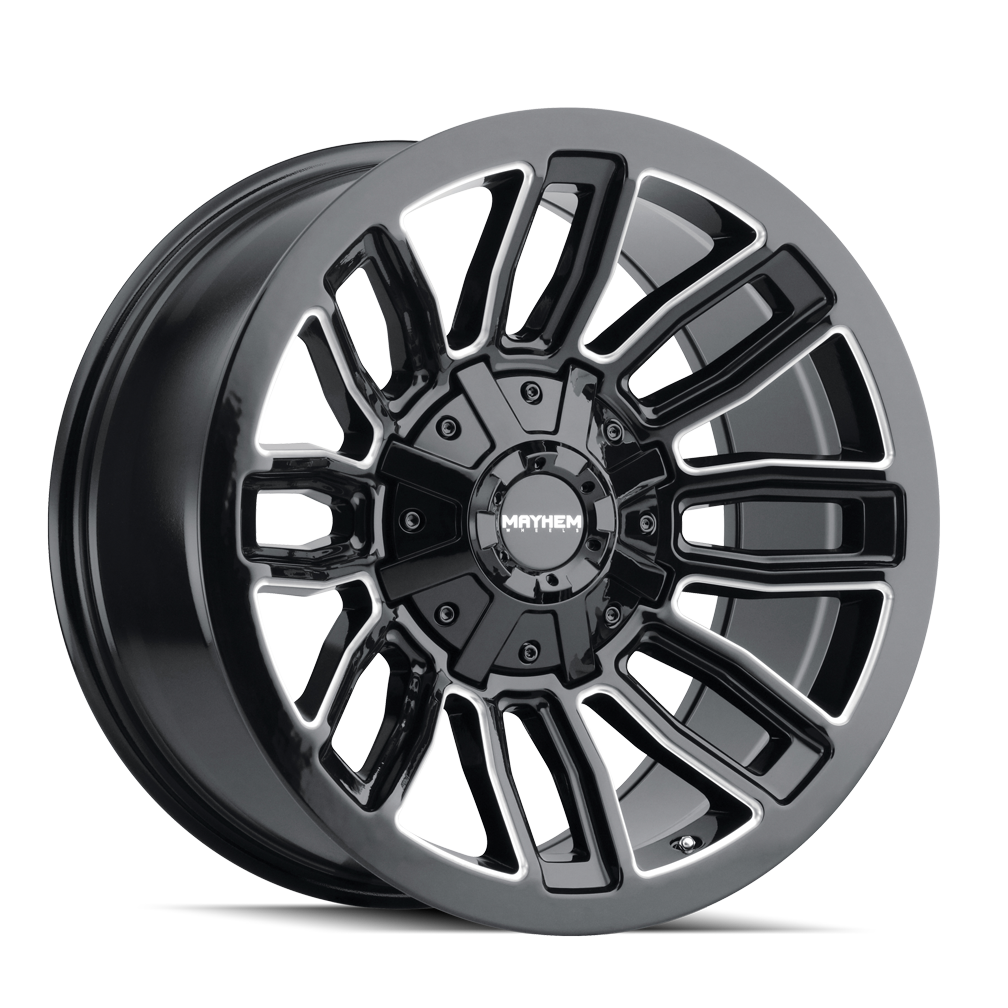 Mayhem DECOY 8108 Gloss Black Milled wheel