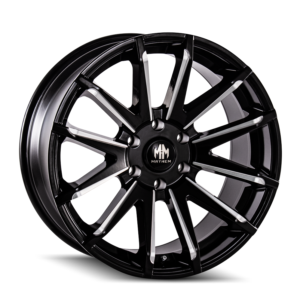 Mayhem CROSSFIRE 8109 Gloss Black Milled wheel
