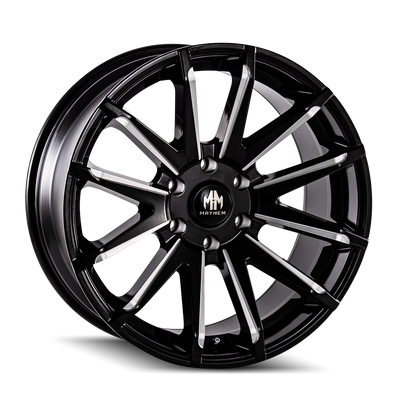 Mayhem CROSSFIRE 8109 Gloss Black Milled wheel
