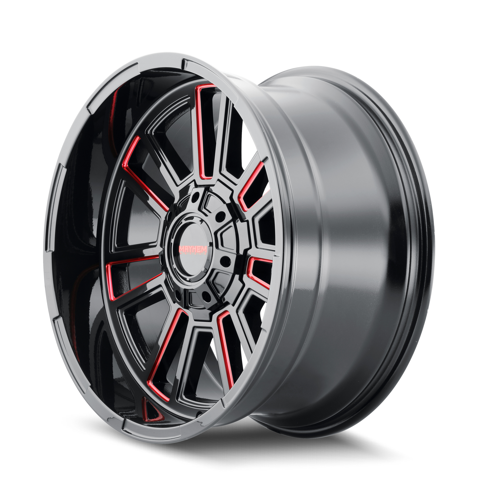 Mayhem APOLLO 8115 Gloss Black Milled Prism Red