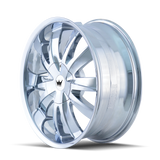 Mazzi Edge 337 22x8.5 Chrome premium Euro wheel 5x108 5x114.3