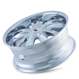 Mazzi Edge 337 22x8.5 Chrome premium Euro wheel 5x108 5x114.3