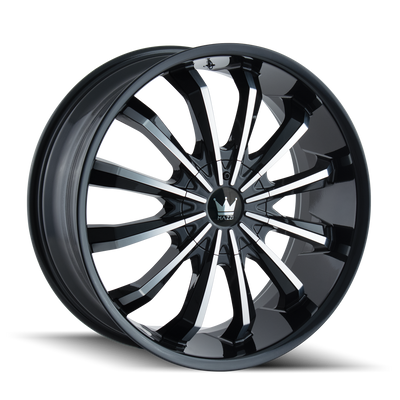 Mazzi FUSION 341 Gloss Black Machined wheel