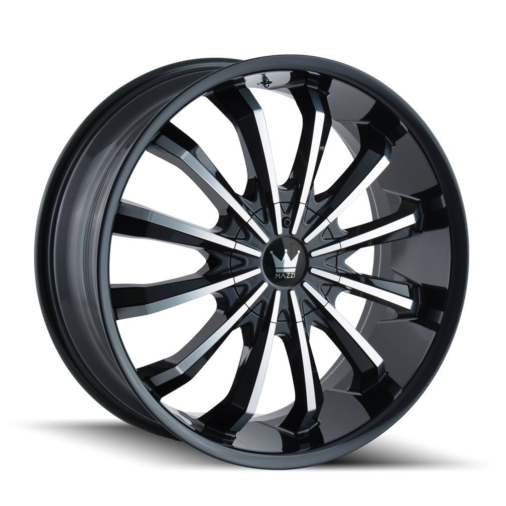 Mazzi FUSION 341 Gloss Black Machined wheel