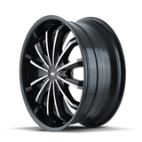 Mazzi Fusion 341 18x7.5 Gloss Black Machined premium alloy wheel