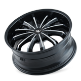 Mazzi Fusion 341 18x7.5 Gloss Black Machined premium alloy wheel