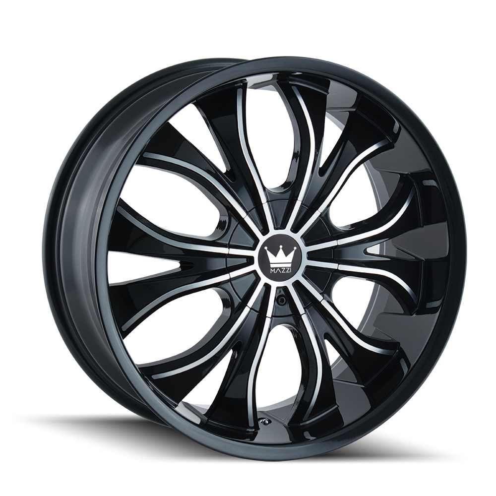 Mazzi HUSTLER 342 Gloss Black Machined wheel