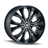 Mazzi HUSTLER 342 Gloss Black Machined wheel