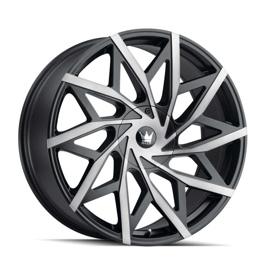 Mazzi BIG EASY 372 Matte Black Machined with Dark
