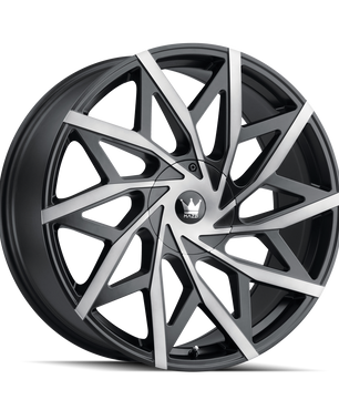 Mazzi BIG EASY 372 Matte Black Machined with Dark