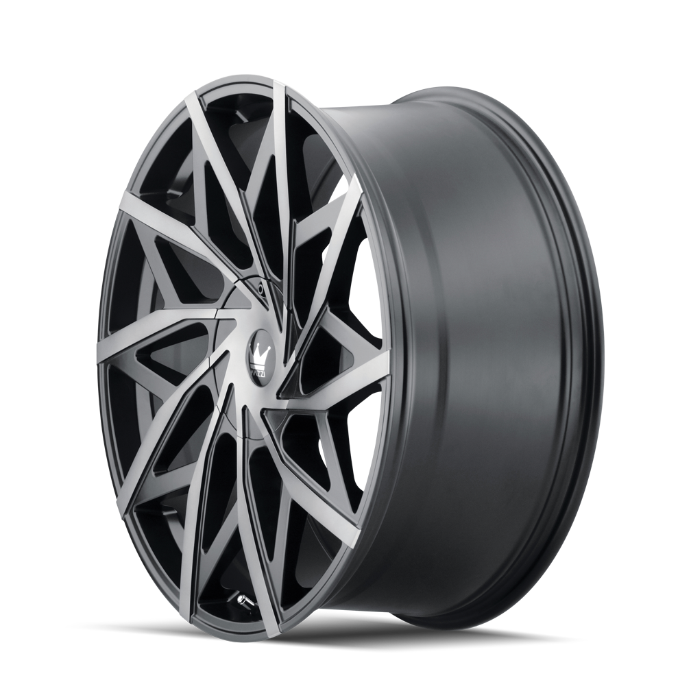 Mazzi BIG EASY 372 24x9.5 Matte Black Machined With Dark 30mm – TFS Wheels