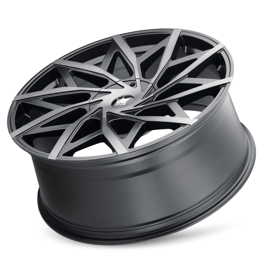 Mazzi BIG EASY 372 24x9.5 Matte Black Machined With Dark 30mm – TFS Wheels