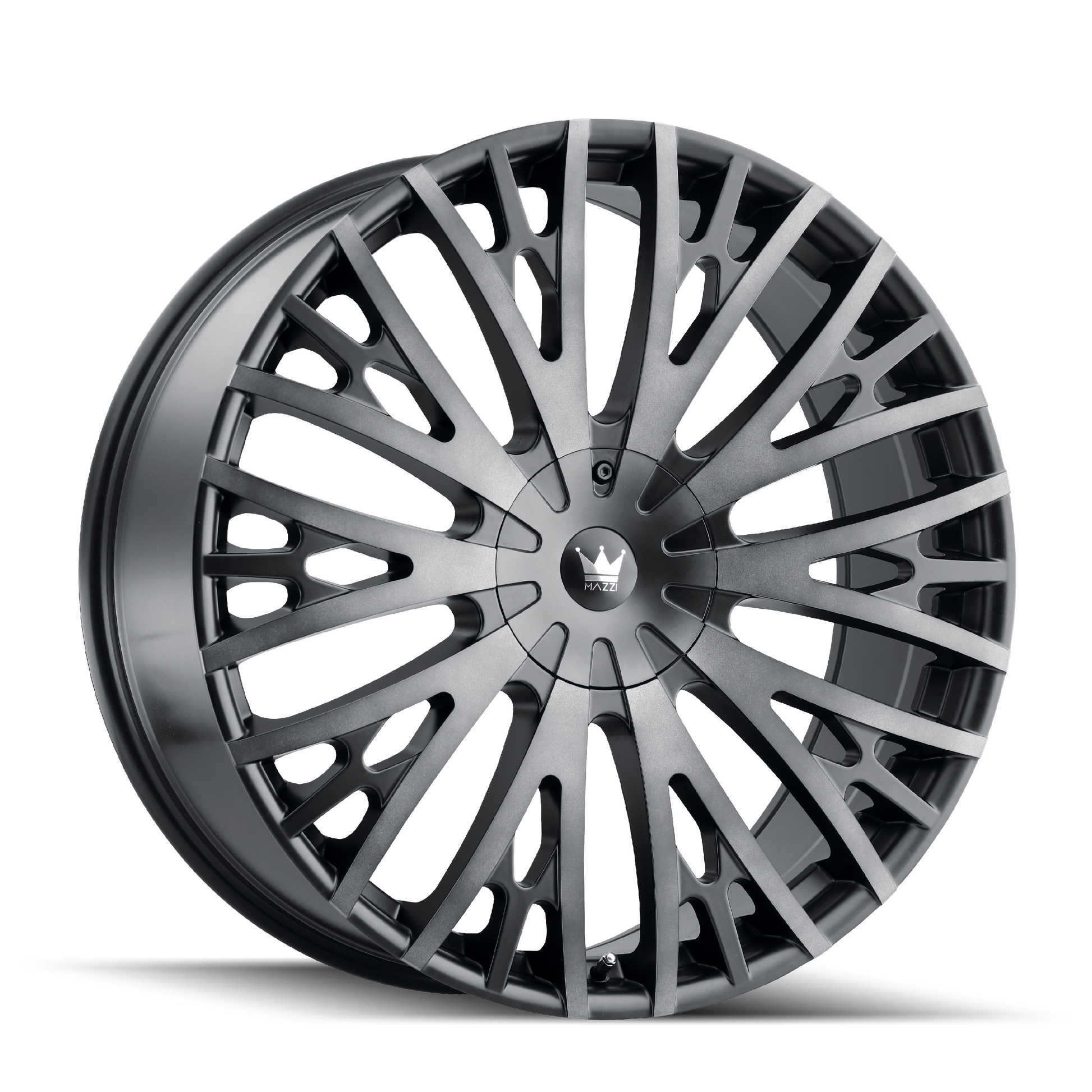 Mazzi TWIST TIE 373 Matte Black Machined with Dark