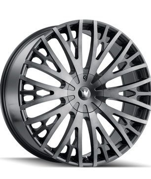 Mazzi TWIST TIE 373 Matte Black Machined with Dark