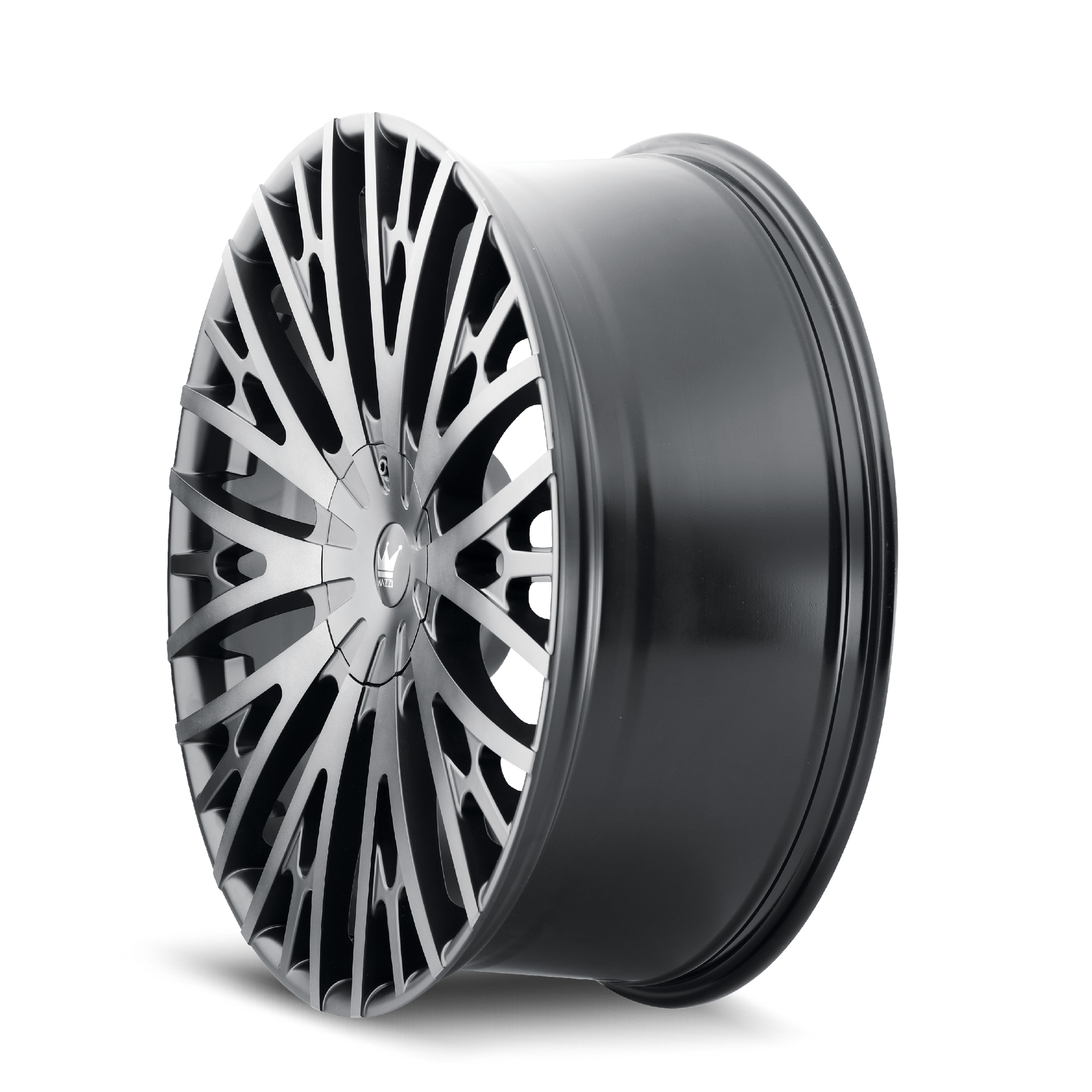 Mazzi TWIST TIE 373 Matte Black Machined with Dark