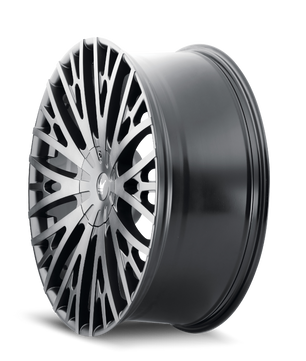 Mazzi TWIST TIE 373 Matte Black Machined with Dark
