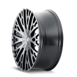 Mazzi TWIST TIE 373 Matte Black Machined With Dark