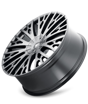 Mazzi TWIST TIE 373 Matte Black Machined with Dark