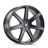 Mazzi Laguna 376 20x8.5 +18 Matte Black premium Euro wheel