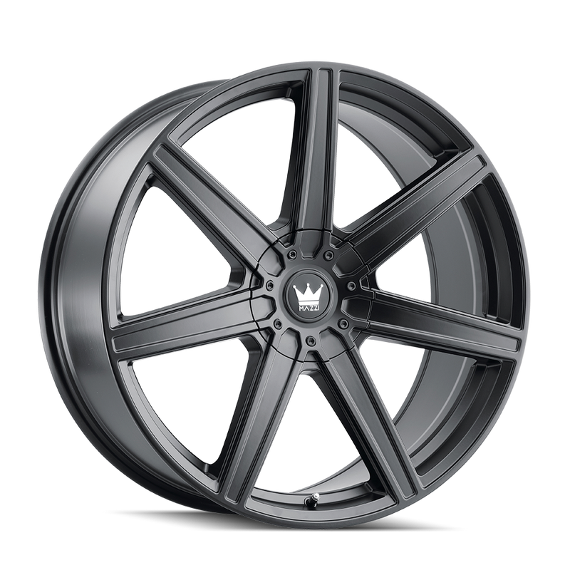 Mazzi Laguna 376 20x8.5 +18 Matte Black premium Euro wheel