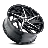 Mazzi Freestyle 377 17x8 Gloss Black Machined premium Euro wheel