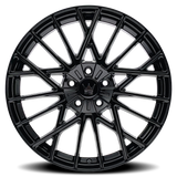 Mazzi Jinx 378 18x8 Gloss Black premium aftermarket wheel
