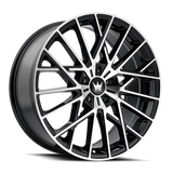 Mazzi JINX 378 Gloss Black Machined wheel