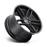 Niche Methos 19x9.5 +48 Gloss Black Matte Black premium Euro wheel 5x112