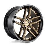 Niche M195 Methos 20x10 Matte Bronze Black Bead Ring premium Euro wheel