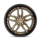 Niche M195 Methos 20x10 Matte Bronze Black Bead Ring premium Euro wheel
