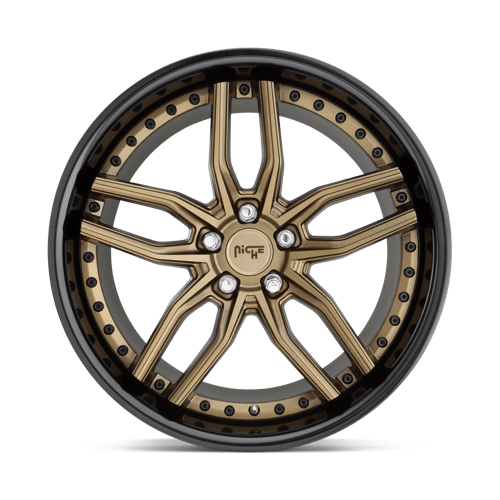 Niche 1PC M195 METHOS 20x10.5 +40 Matte Bronze Black Bead Ring