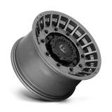 Fuel 1PC Militia 17x9 -12mm Matte Anthracite with Black Simulated Beadlock