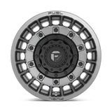 Fuel 1PC Militia 17x9 -12mm Matte Anthracite with Black Simulated Beadlock