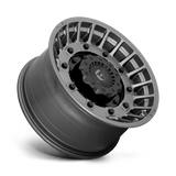 Fuel 1PC D726 MILITIA 20x10 -18mm Matte Anthracite And Black