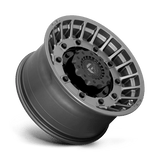 Fuel 1PC D726 MILITIA 20x10 -18mm Matte Anthracite And Black