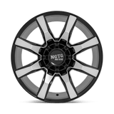 Moto Metal MO804 Spider 20x9 Gloss Black Machined premium truck wheel