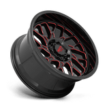 Moto Metal MO805 22x10 -18mm Gloss Black Milled with Red Tint