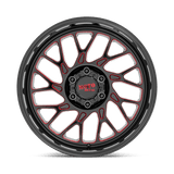 Moto Metal MO805 20x10 -18mm Gloss Black Milled with Red Tint