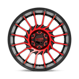 Moto Metal MO807 20x10 -18mm Gloss Black Machined with Red Tint