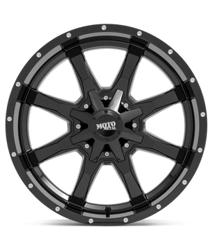 Moto Metal MO970 16x8 0 Gloss Black with Milled Lip