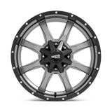 Moto Metal MO970 18x9 +18 Gloss Gray Center Gloss Black Lip premium truck wheel