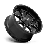 Moto Metal MO970 17x8 0mm Semi Gloss Black Milled